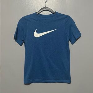 Nike Blue and White Short Sleeve Tee